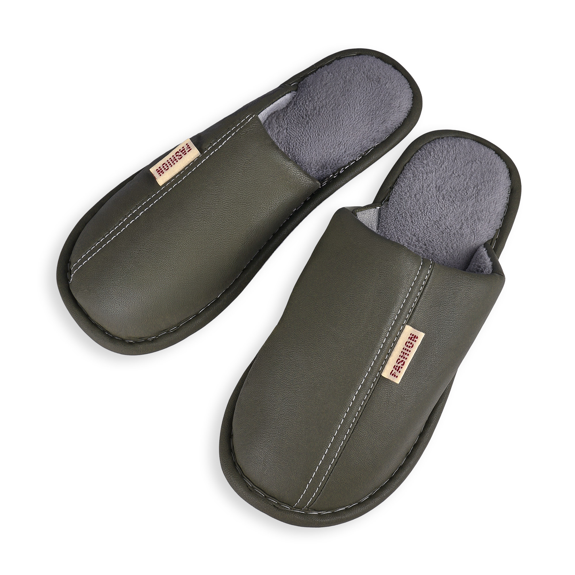 Чоловічі кімнатні капці 2Step закриті, зелені, розмір 44-45 (WWSL2023-14-Grn)